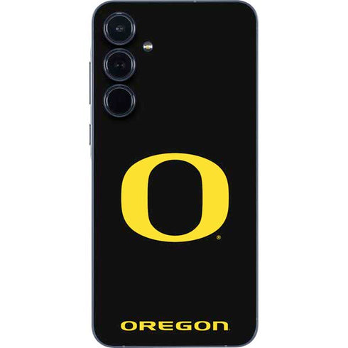 University of Oregon Ducks Black Gradient Galaxy A35 5G Skin